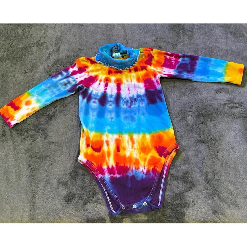 Y2K Osh Kosh Tie Dye Onesie